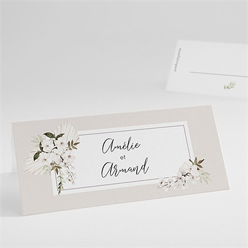 Marque-place mariage orchidées