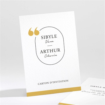 Carton d'invitation mariage gatsby