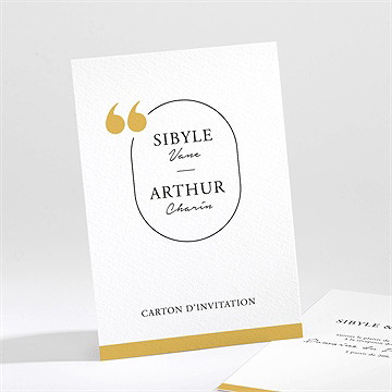 Carton d'invitation mariage gatsby