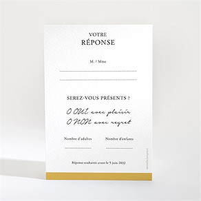 Carton réponse mariage gatsby