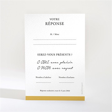 Carton réponse mariage gatsby