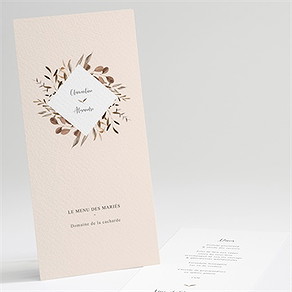 Menu mariage virevoltant