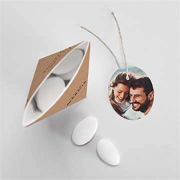 Boîte de dragées mariage se rejoindre étui - Intérieur de la boîte