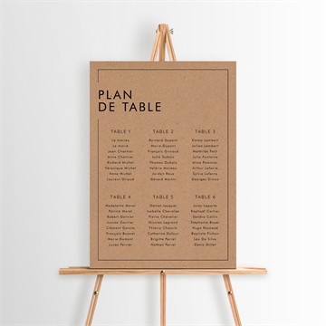 Plan de table mariage se rejoindre