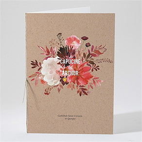 Livret de messe mariage floral