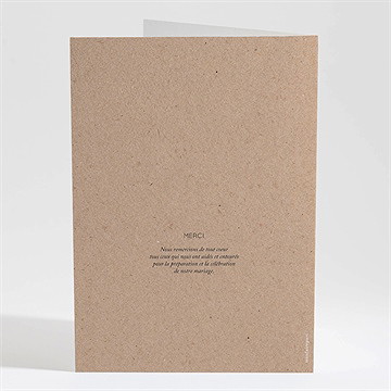 Livret de messe mariage floral - Dos du livret