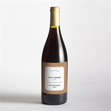 Etiquette de bouteille mariage apothicaire - Mise en situation