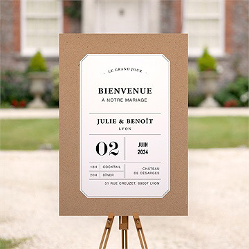 Panneau bienvenue apothicaire - Mise en situation