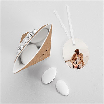 Boîte de dragées mariage apothicaire étui - Mise en situation