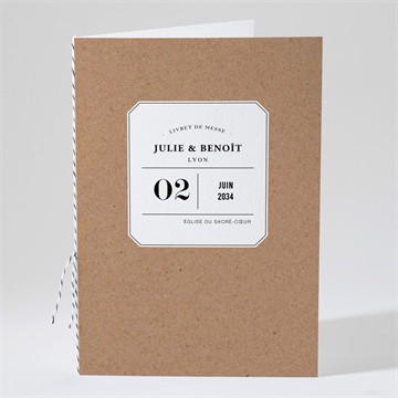 Livret de messe mariage apothicaire