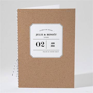 Livret de messe mariage apothicaire