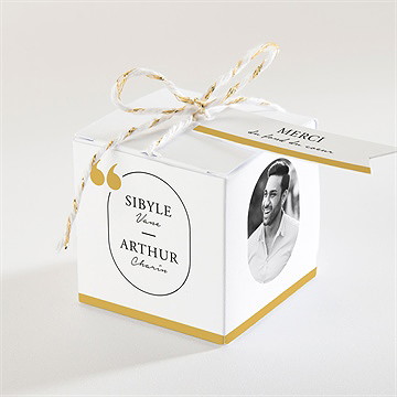 Boîte de dragées mariage gatsby