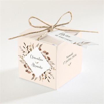 Boîte de dragées mariage virevoltant