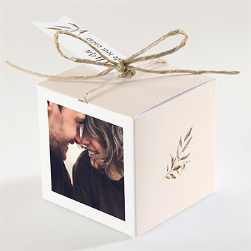 Boîte de dragées mariage virevoltant - Dos de la boîte