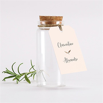 Mignonette mariage virevoltant étiquette