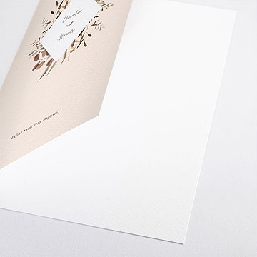 Livret de messe mariage virevoltant - Détail du livret