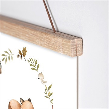 Affiche naissance mon renardeau - Détail de l'affiche