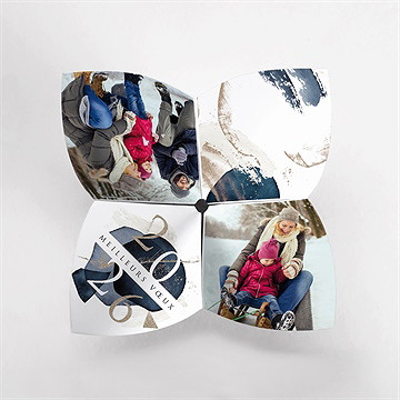 Carte de voeux c'est la fête - Vue du dessus