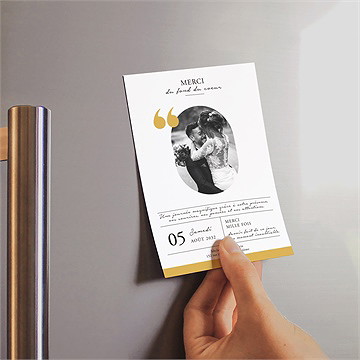 Remerciement mariage gatsby - Mise en situation