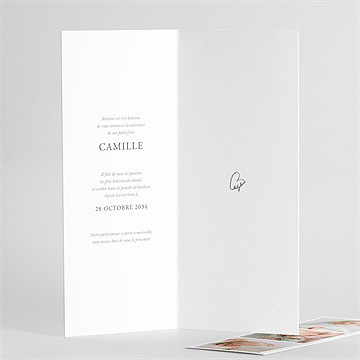 Faire-part naissance le photomaton - photomaton - Détail de l'intérieur