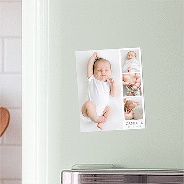 Faire-part naissance le photomaton duo - Mise en situation