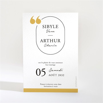 Save the Date mariage gatsby