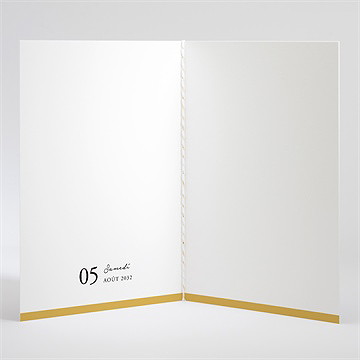 Livret de messe mariage gatsby - Intérieur du livret