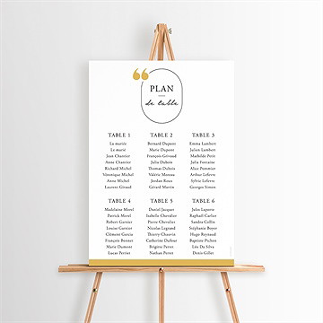 Plan de table mariage gatsby