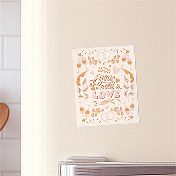 Faire-part mariage hippie - Mise en situation