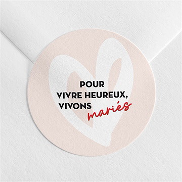Sticker mariage coeur