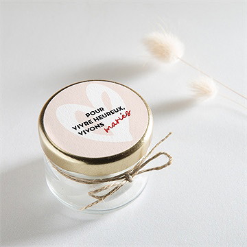 Sticker mariage coeur - Mise en situation