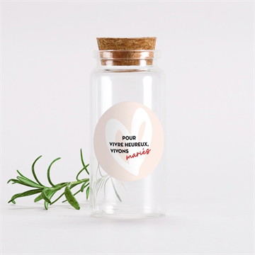 Mignonette mariage coeur