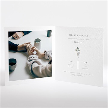 Faire-part mariage c'est noël ! - Intérieur du faire-part