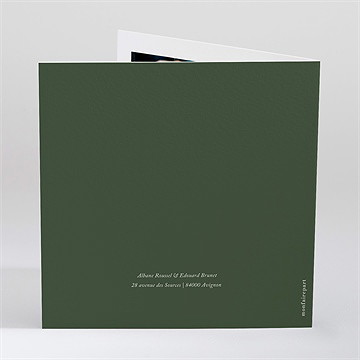 Faire-part mariage c'est noël ! - Dos du faire-part