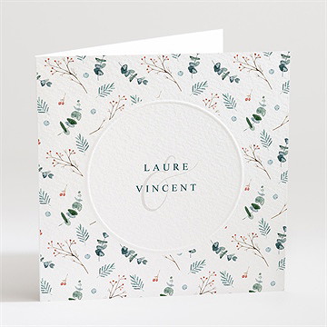 Faire-part mariage hivernal