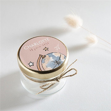 Sticker naissance passeport fille - Mise en situation