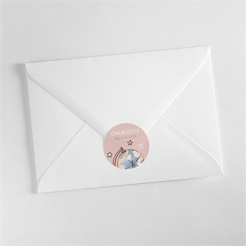 Sticker naissance passeport fille - Mise en situation