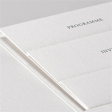 Faire-part mariage thème noël pocketfold - Détail du faire-part