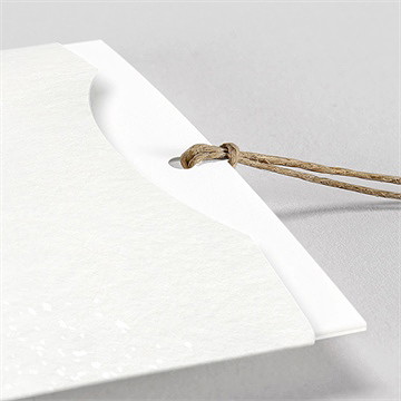 Faire-part mariage couronne d'hiver - Détail du faire-part