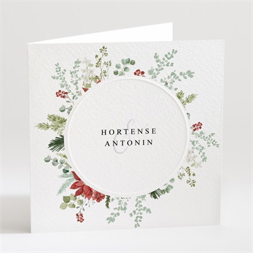 Carte pliée gaufrage