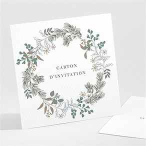 Carton d'invitation mariage c'est noël !