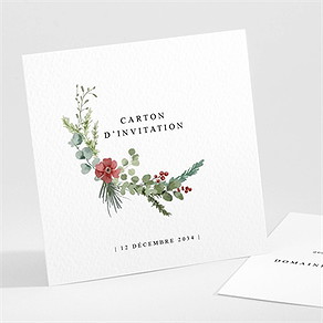 Carton d'invitation mariage douce subtilité