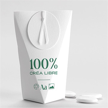 Boîte de dragées mariage vierge étui