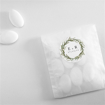 Sticker mariage couronne d'hiver - Mise en situation