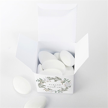 Boîte de dragées mariage c'est noël ! - Intérieur de la boîte