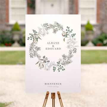 Panneau bienvenue c'est noël !