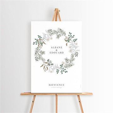 Panneau bienvenue c'est noël ! - Mise en situation