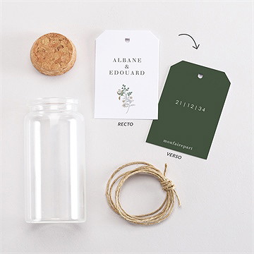 Mignonette mariage c'est noël ! étiquette - Vue d'ensemble