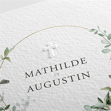 Faire-part mariage sacré - Détail du faire-part