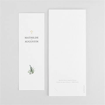 Faire-part mariage sacré photomaton - Dos du faire-part